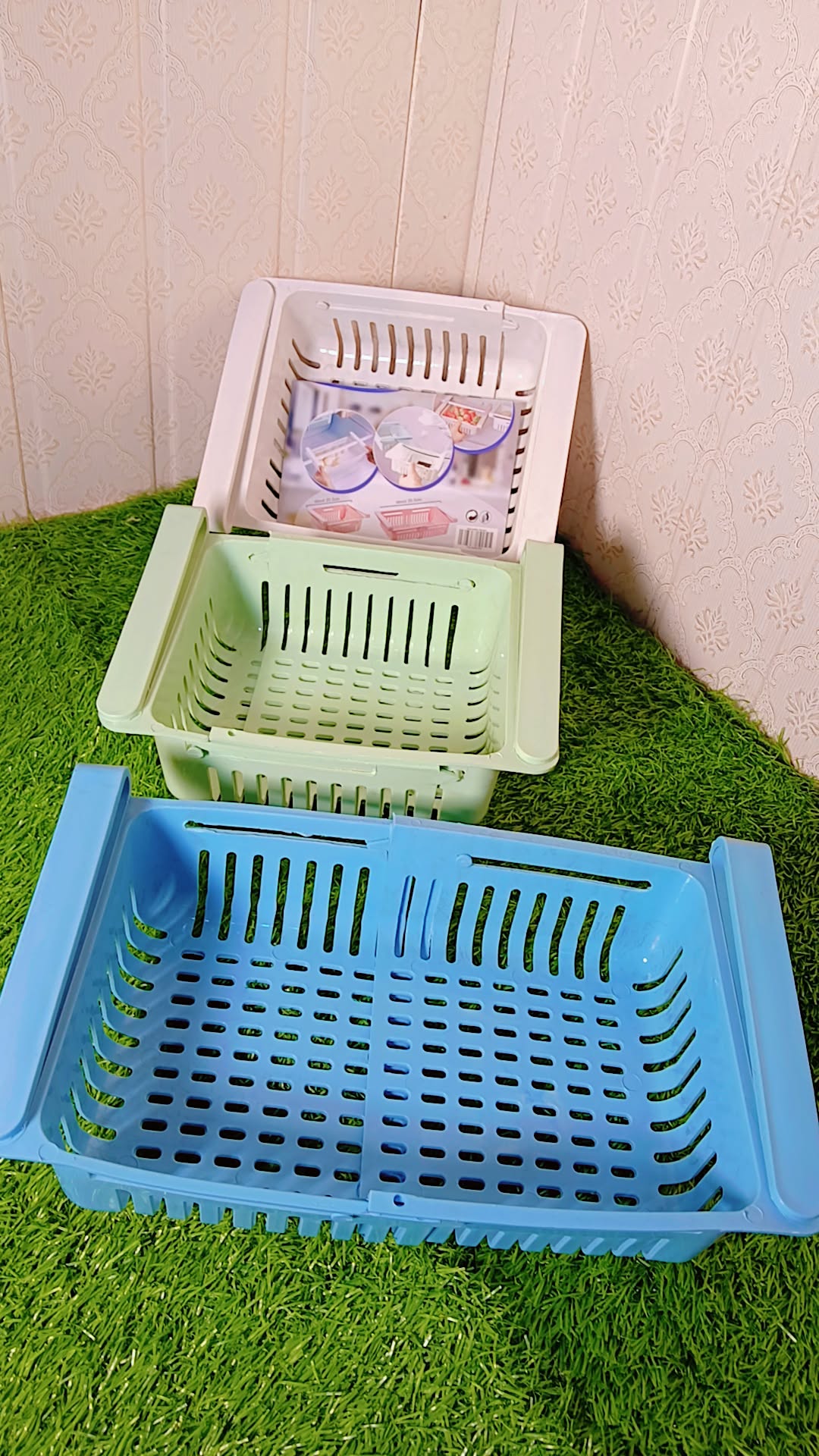Fridge Shelf Adjustable Basket – Fruits & Vegetables Storage