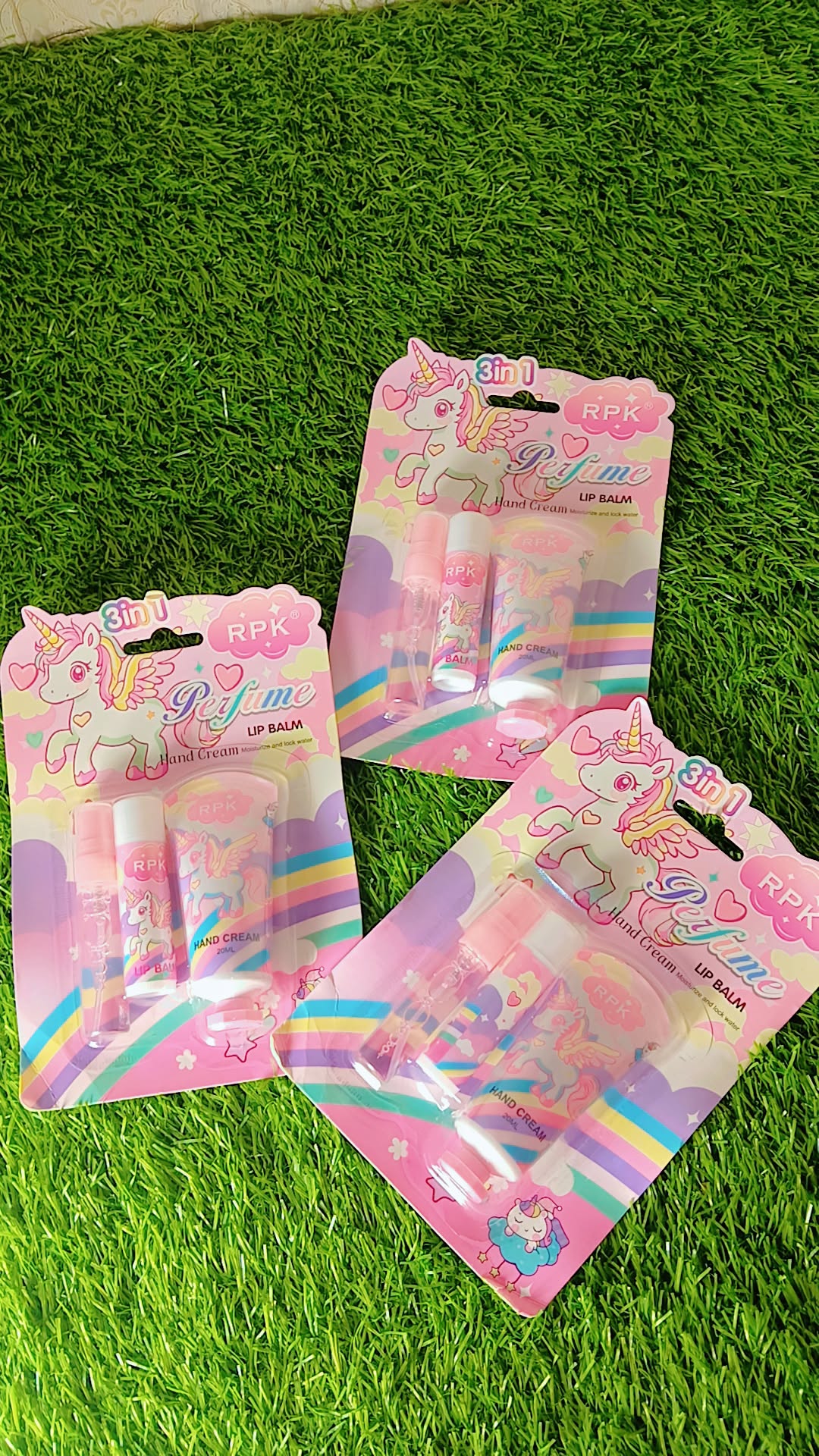 Kids Unicorn Makeup Gift Set | 3-in-1 Perfume, Lip Balm & Hand Cream