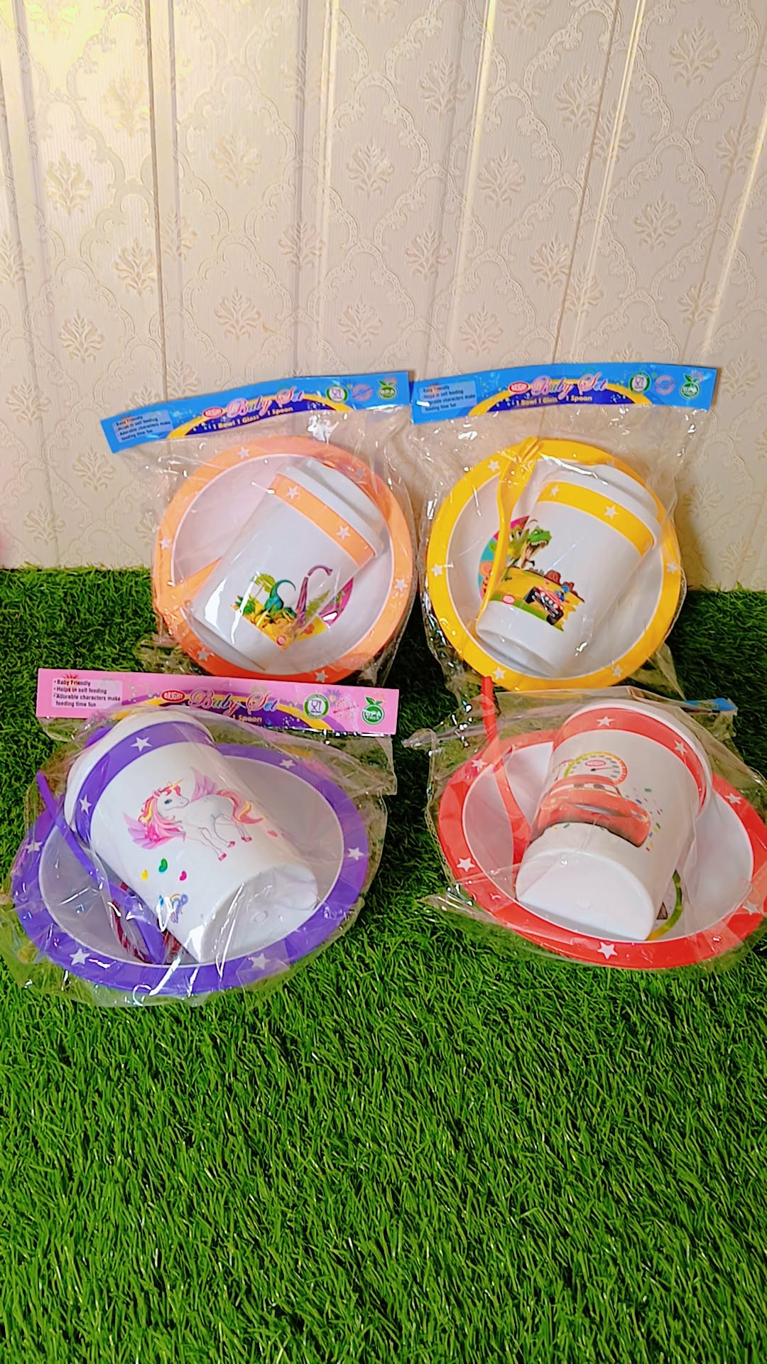 Kids Mealtime Food Set – Colorful Plates, Bowls & Utensils for Boys & Girls