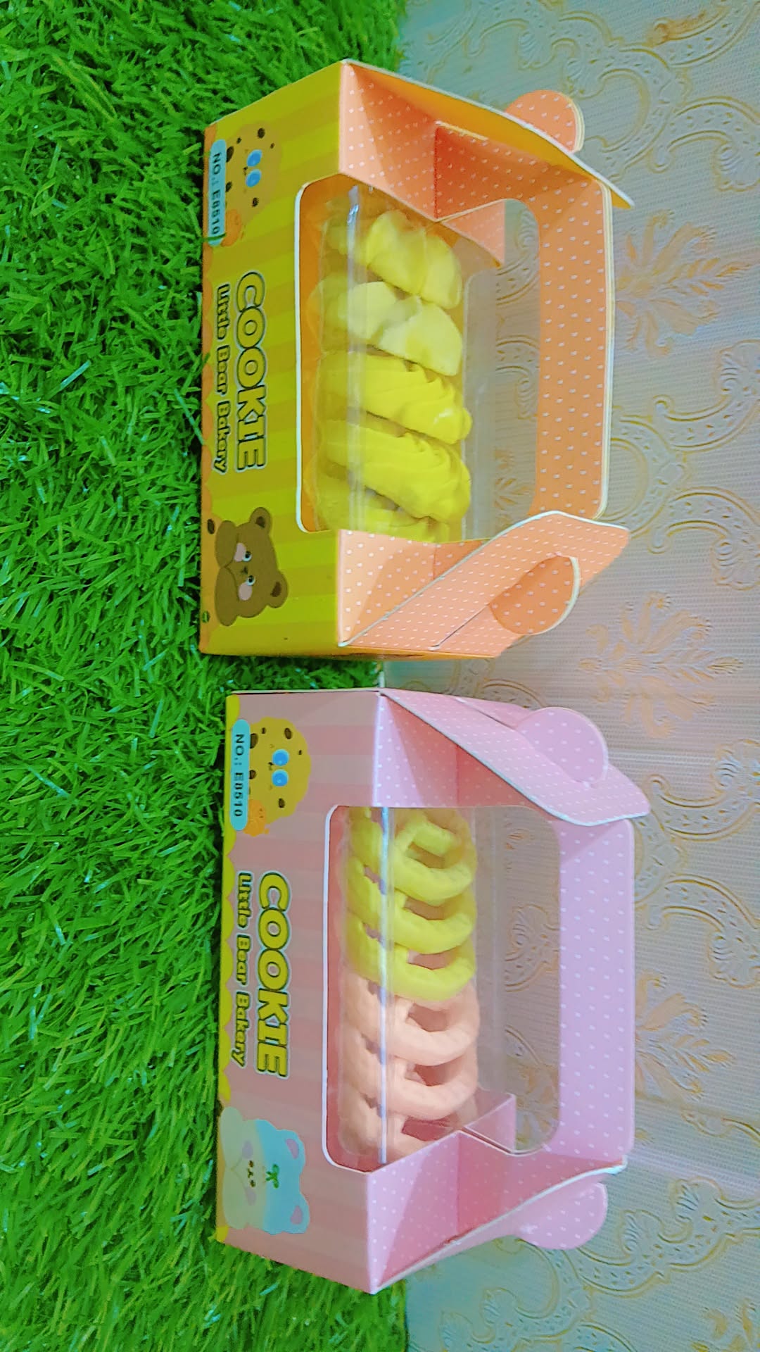 Cute Cookie Shape Erasers for Kids – Cartoon Style Stationery