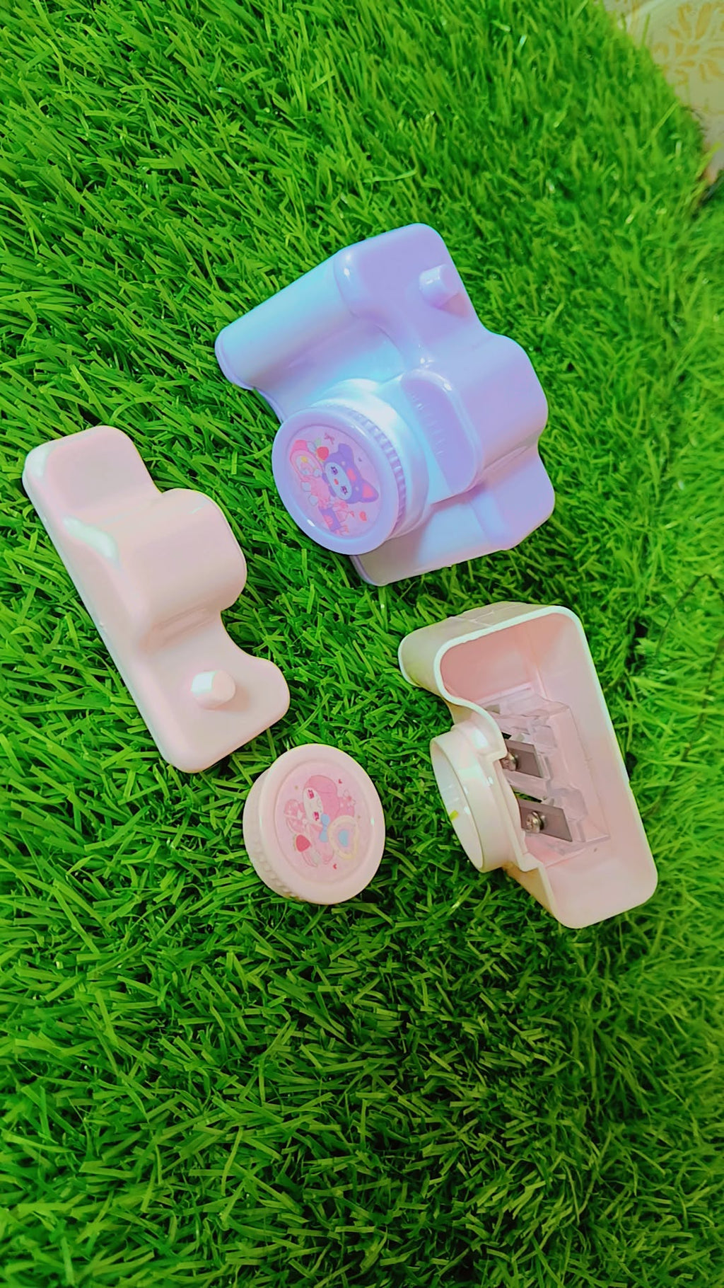 Cute Bird Shape Double Hole Pencil Sharpener for Kids