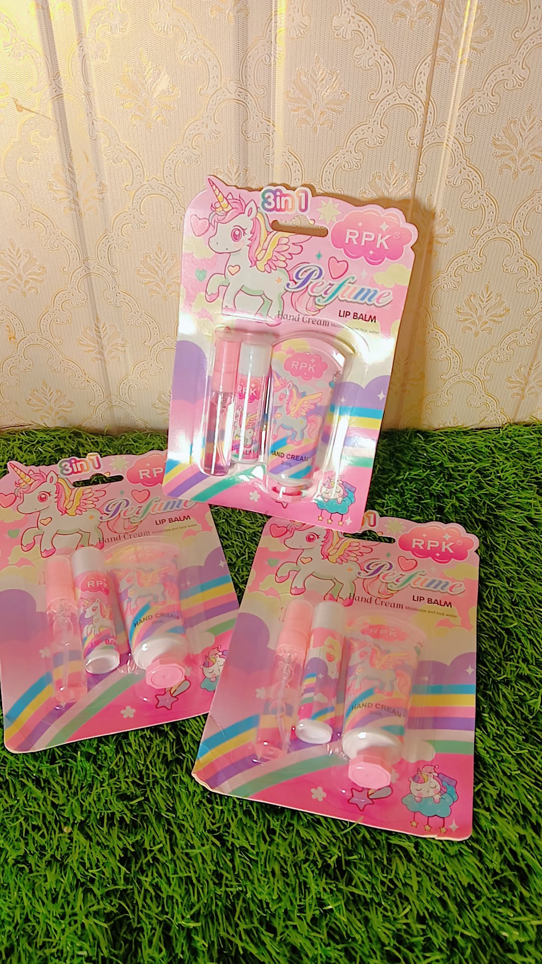 Kids Unicorn Makeup Gift Set | 3-in-1 Perfume, Lip Balm & Hand Cream