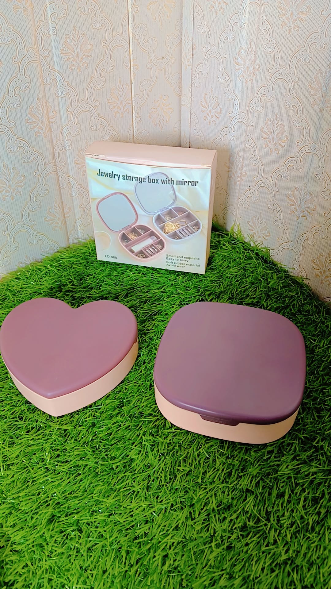 Jewelry Organizer Box – Necklace, Rings & Earrings Storage