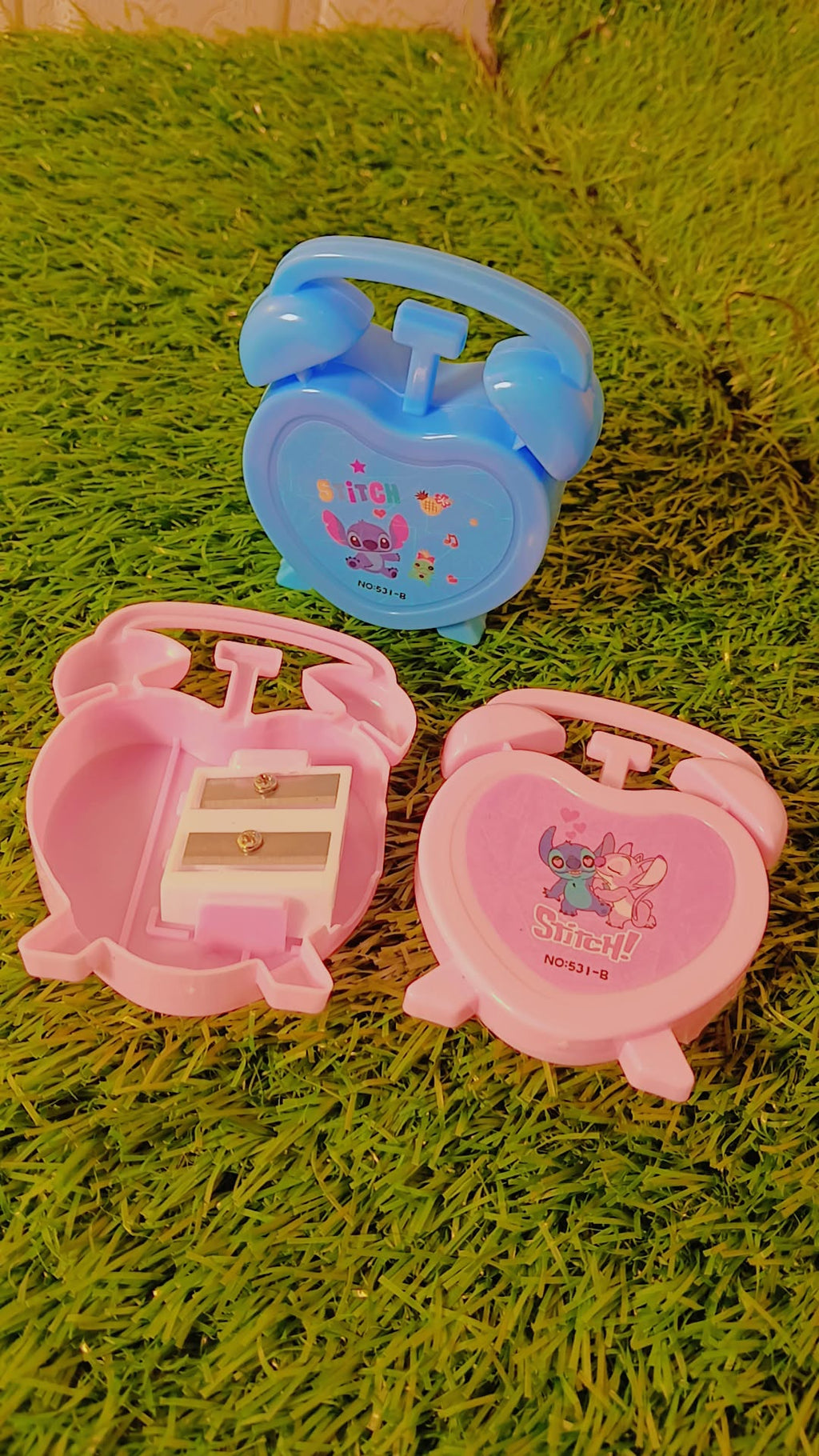 Cute Bird Shape Double Hole Pencil Sharpener for Kids