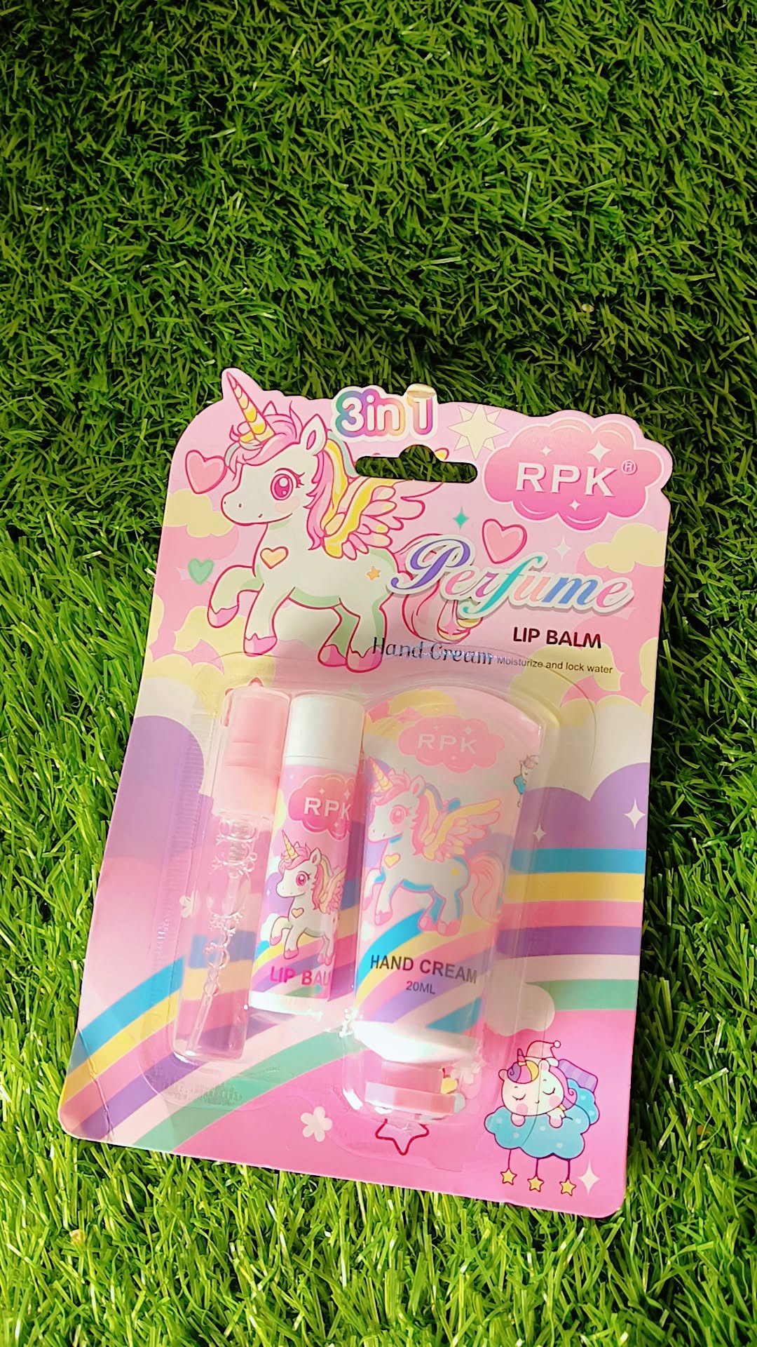 Kids Unicorn Makeup Gift Set | 3-in-1 Perfume, Lip Balm & Hand Cream