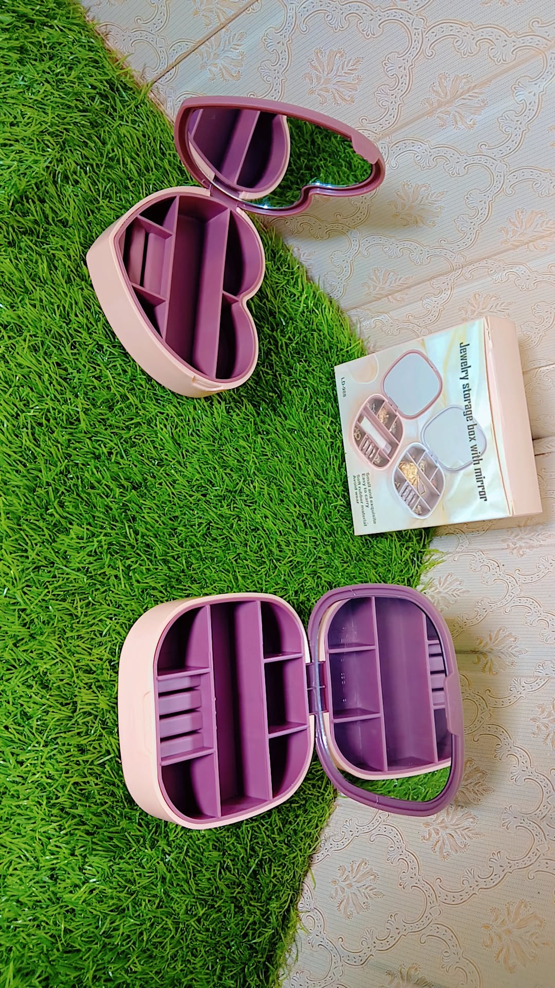 Jewelry Organizer Box – Necklace, Rings & Earrings Storage